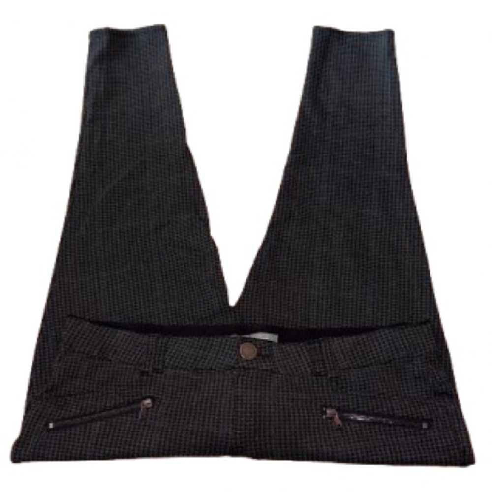 Wit & Wisdom ab-solution skinny ponte Charcoal houndstooth Pants size 16W